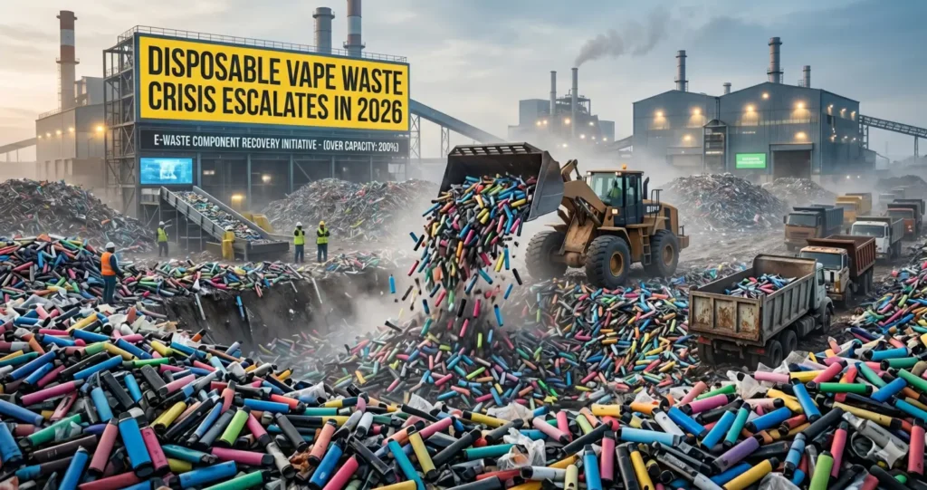 disposable vape waste crisis 2026