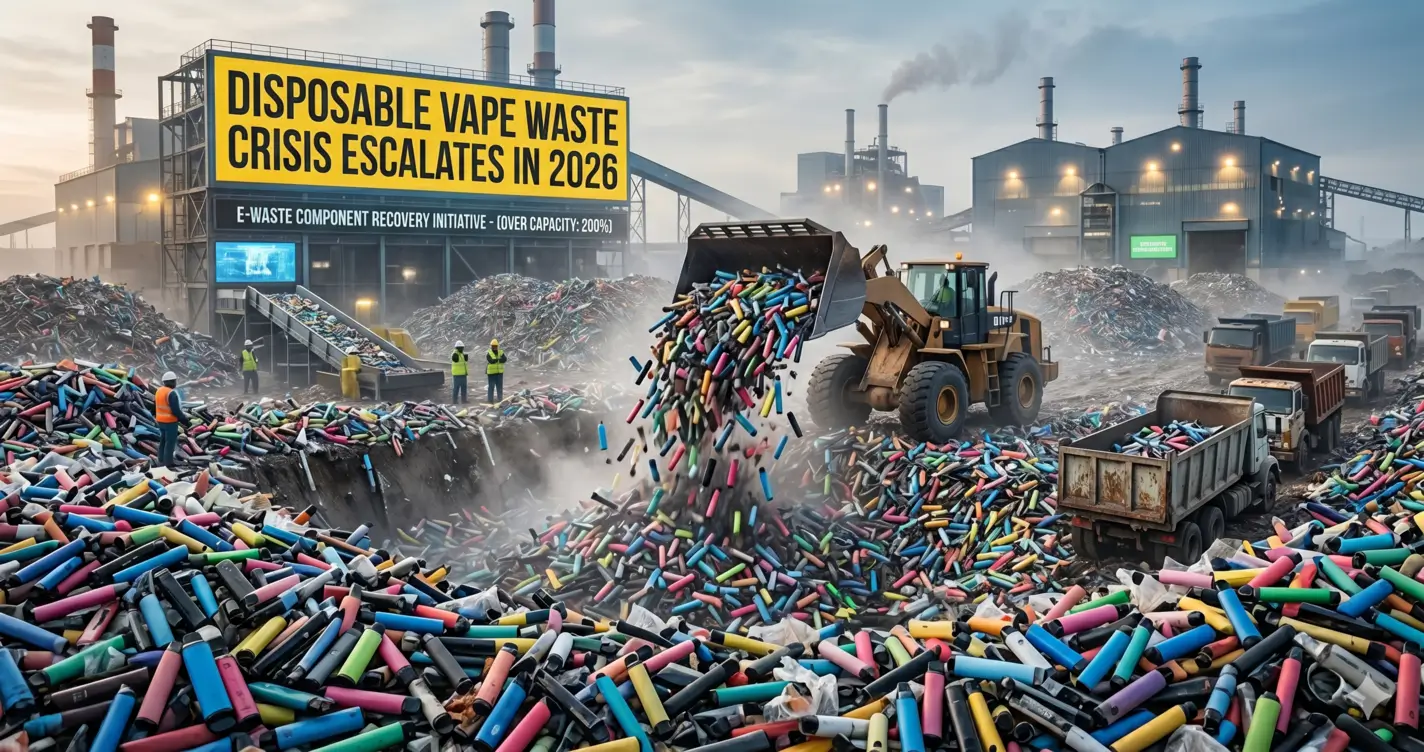 Disposable Vape Waste Crisis Escalates in 2026