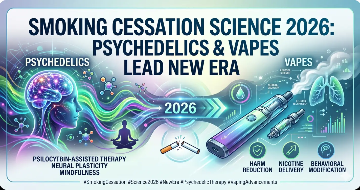 Smoking Cessation Science 2026: Psychedelics & Vapes Lead New Era